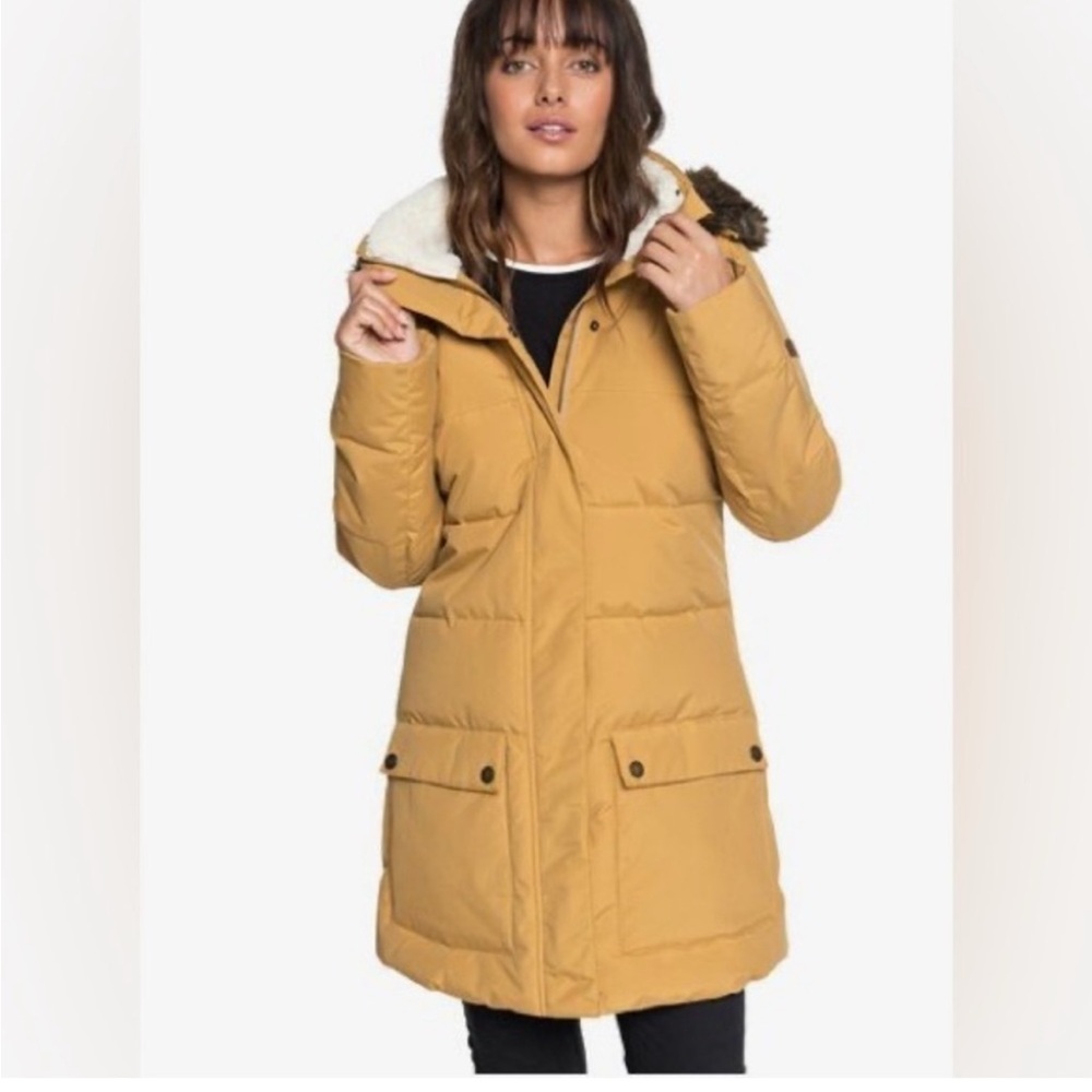 Roxy Women's Ellie water repellent longline puffa jackets